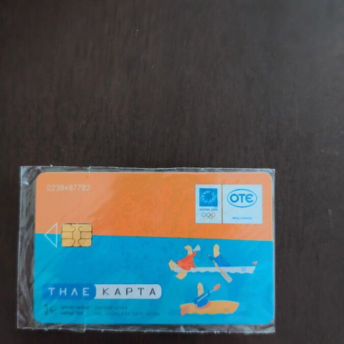 Greek Telecard sealed with slight wear on plastic