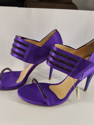 Tiffi women's purple sandals with Swarovski elements, new, size 39