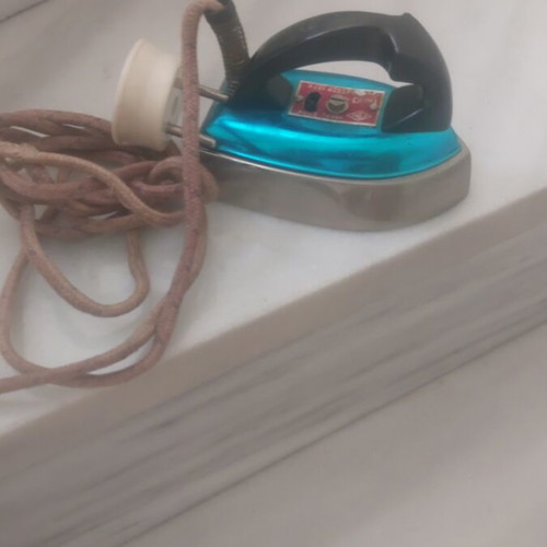 Mini vintage travel electric iron used