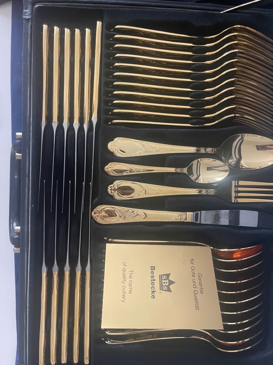 Solingen SBS 23/24k Gold-Plated Cutlery… - € 450,00 - Vendora.cy