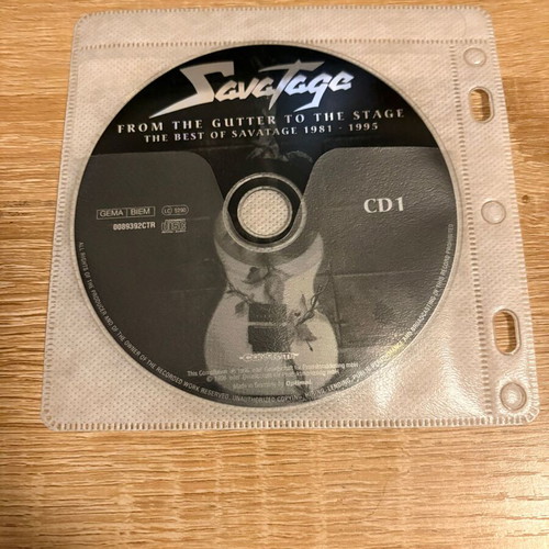 Savatage From The Gutter To The Stage CD used with autographs