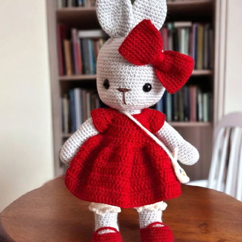 Handmade stuffed bunny toy new