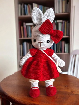 Handmade stuffed bunny toy new