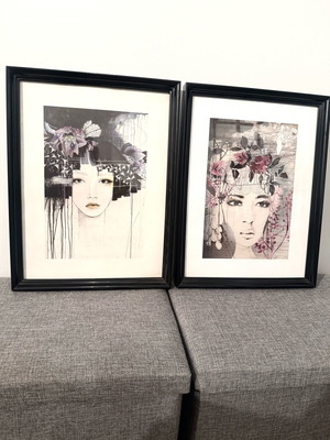 Σετ 2 μοντέρνα κάδρα 50Χ70 σαν καινούργιο