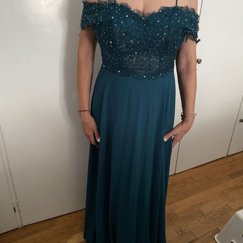 Turquoise formal dress, new with tag
