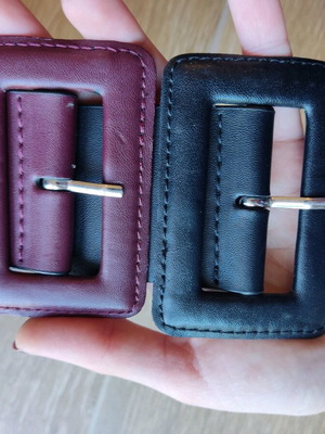 Zara wide belts used, black and red