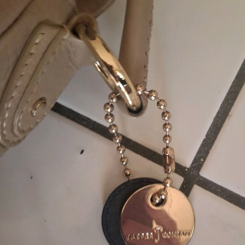 Jasper Conran beige leather handbag like new