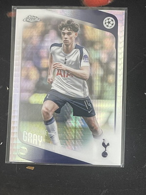 Archie Gray Refractor Topps Champions League card like new