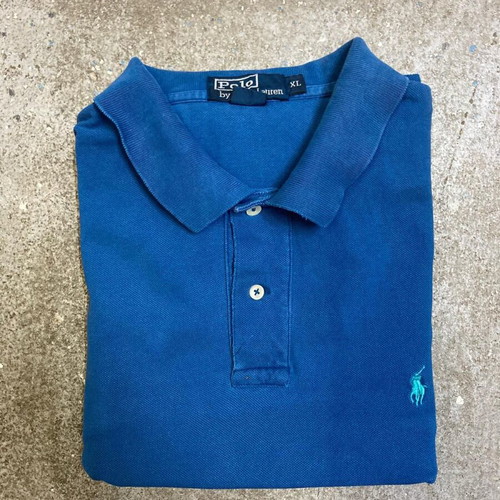 Ralph Lauren Polo shirt XL, blue with turquoise pony