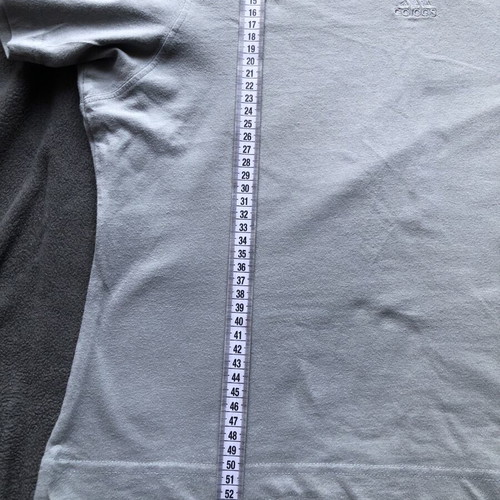 Adidas Vintage Grey V-Neck Tee Like New, Y2K Style