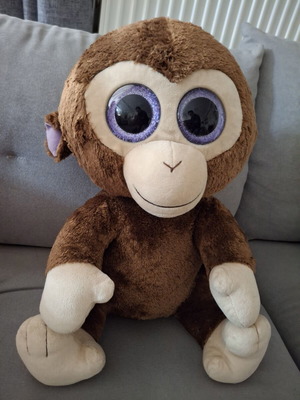 Plush monkey TY 40cm brown new