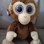 Plush monkey TY 40cm brown new