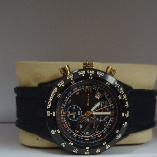 JAGA 10 ATM watch used, men's, black and gold