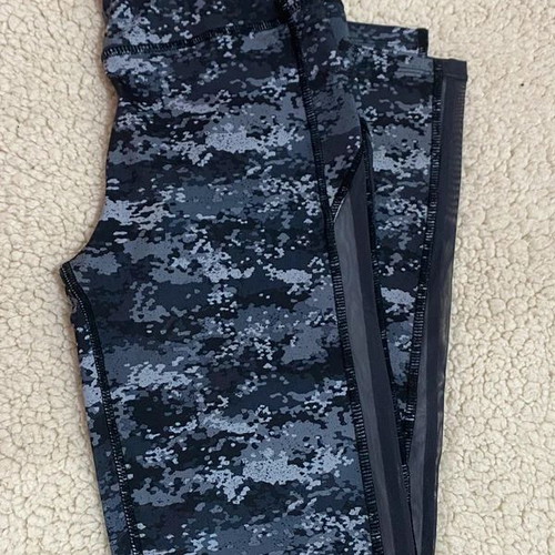 Bershka Sports Leggings camouflage gray XS like new