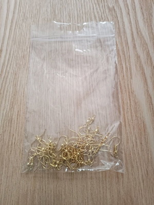 Earring components set 40 pcs gold color new
