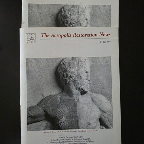Acropolis Restoration News magazines used, issues 4 & 7