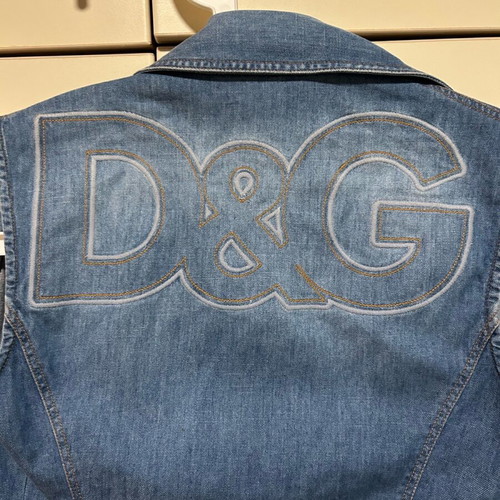 D&G denim vest like new, blue, size S