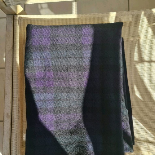 Wool fabric for plaid skirt