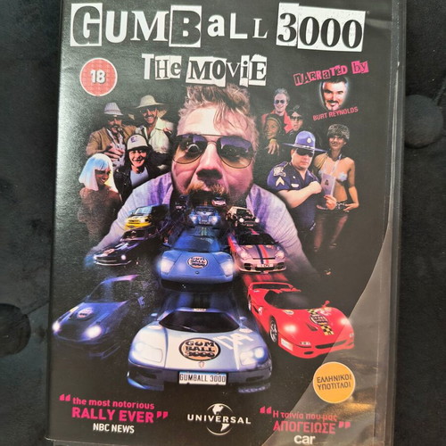 Gumball 3000 The Movie DVD like new, action, subtitles