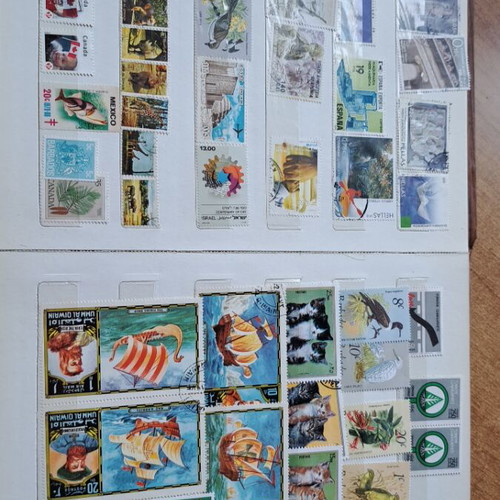 Album with Greek and foreign stamps like new