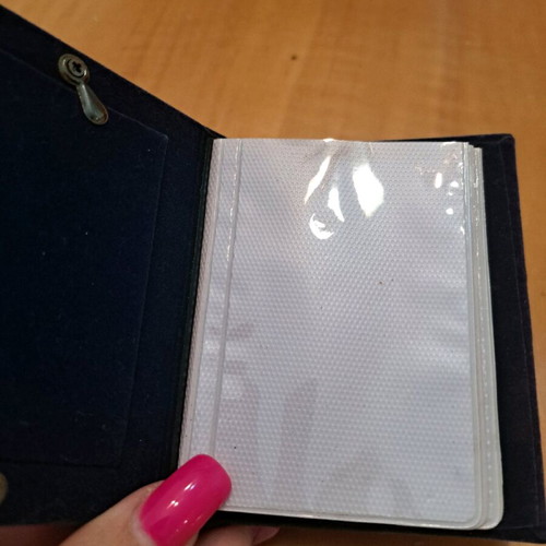 Mini photo album silver plated new