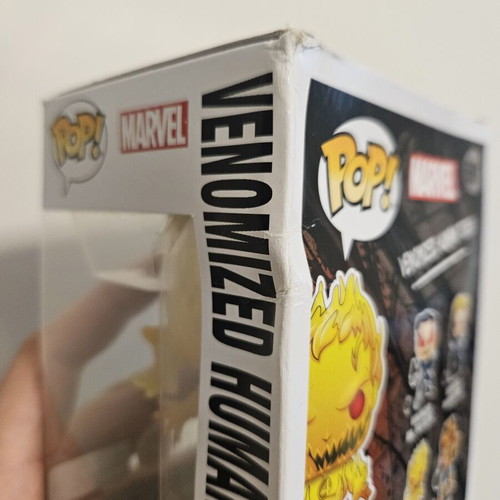 Venomized Human Torch #691 Funko Pop used, glows in the dark with box