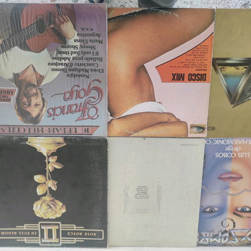 Vinyl records used, pack of 60 foreign content