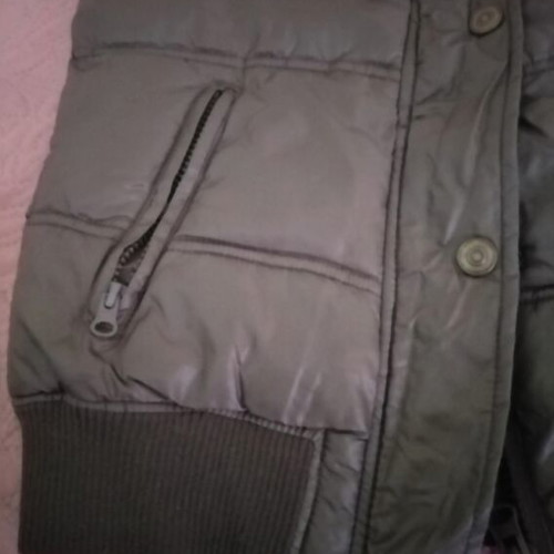 Women's sleeveless jacket new, green olive, size M