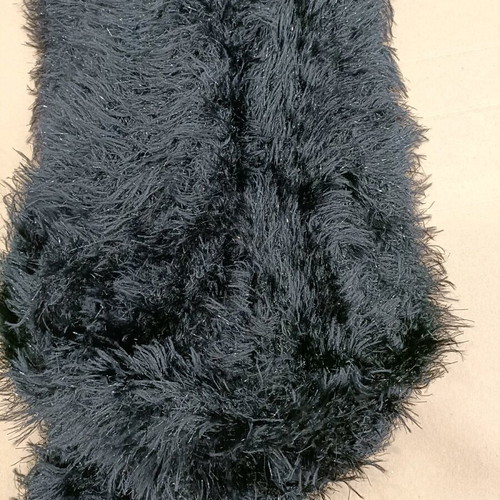 Eco fur neck warmer new with soft hair black