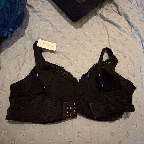 Bra with band and lace 110 d new black