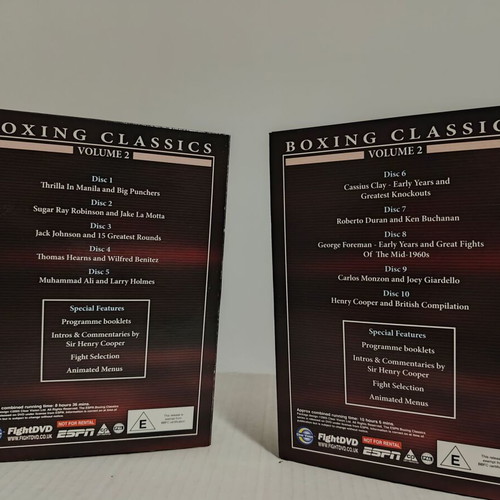 Boxing Classics Set Volume 2 DVD like new