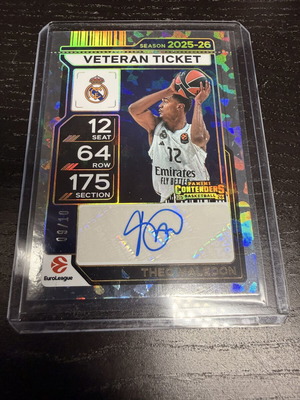 Veteran Ticket Theo Maledon auto 9/10 new