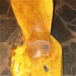 Σκαμπώ από μασίφ ξύλο ελιάς - Χειροποίητo (Handmade stool from olive tree)