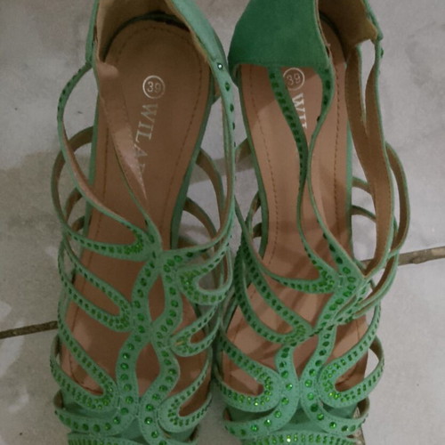 Women's sandals like new, size 39, turquoise