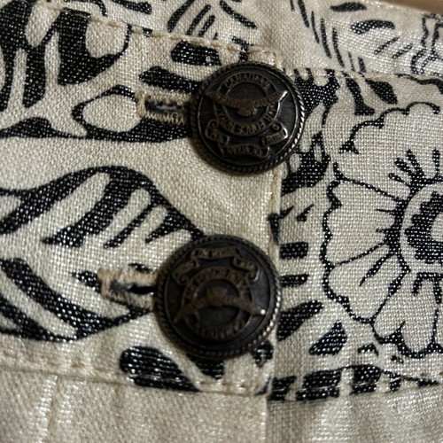 Gianfranco Ferre linen set like new, black and gray