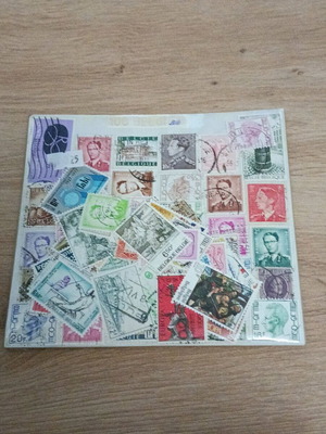 Belgian stamps like new, pack of 100 pieces