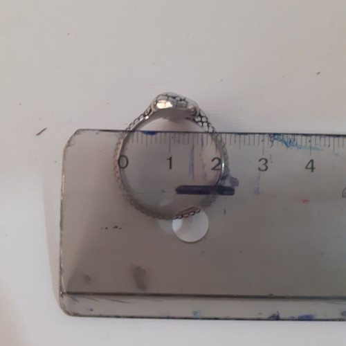 Et Nox Snake Ring like new, stainless steel