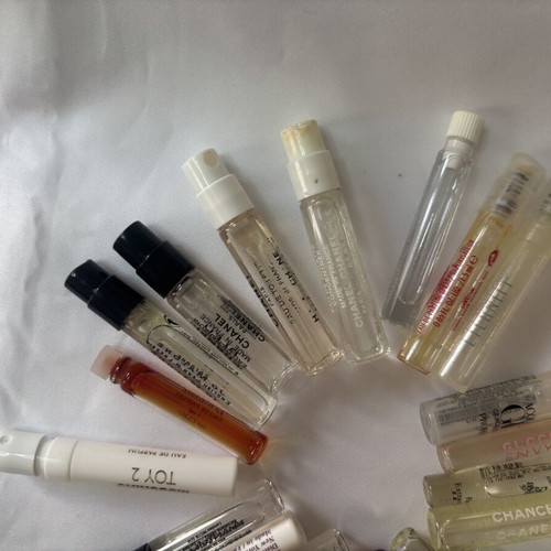 Perfume tester set used, assorted samples