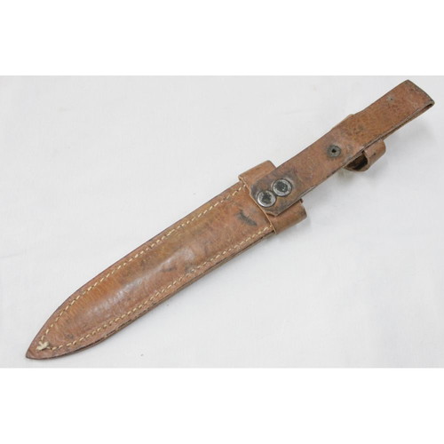 Leather sheath for combat knife used, 1970 Greek Afentakis