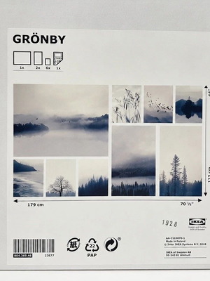 Σετ καμβάδες IKEA Grönby