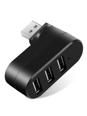 USB 2.0 adapter 3 θέσεων με περιστρεφόμενη κεφαλή καινούργιο