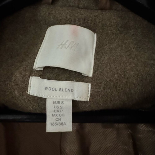 H&M Wool Blend Coat S Like New