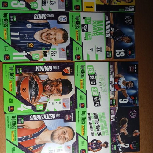 Panini EuroLeague Basketball Cards Set of 8 new, collectors
