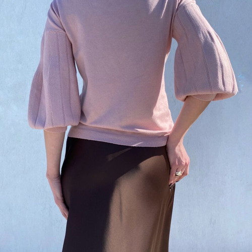 Liu Jo knitted sweater used, pink, size M