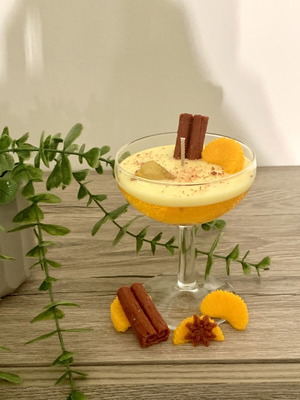 Cocktail Candle with Orange Cinnamon Scent new