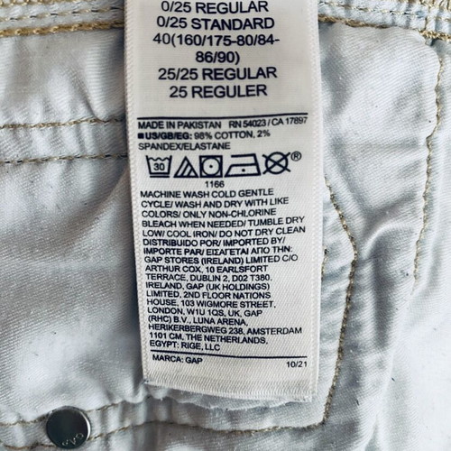 GAP blue women's jeans used, sizes S and M