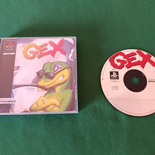 Gex Sony PlayStation 1 game, 1996, Black Label, no manual