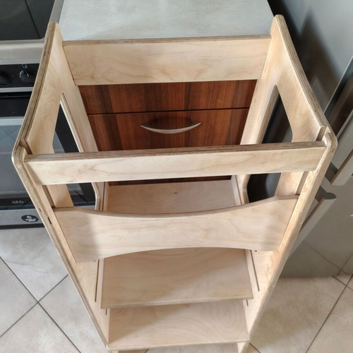Learning Tower Extra Safe Woody Tales used, Montessori kitchen helper