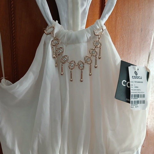 Coocu white blouse size L new