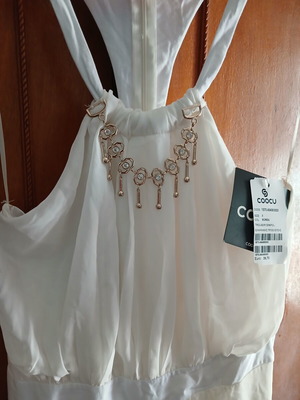 Coocu white blouse size L new